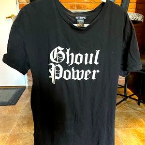 Ghoul Power Hot Topic Tshirt Dress, Size M, glow in the dark